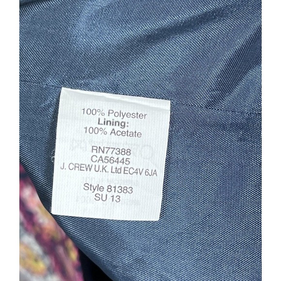 J Crew Sweetheart Neck Paisley Medallion Sleeveless Dress Womens Size 12 Pockets - Picture 4 of 9